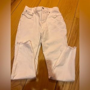 Lucky Brand winter white denim jeans.  Women’s size 6